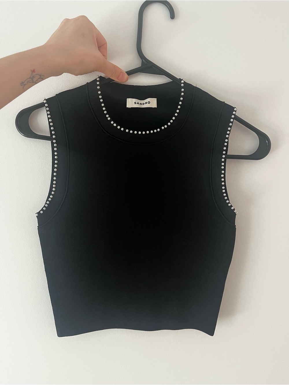 Sandro pearl Top
